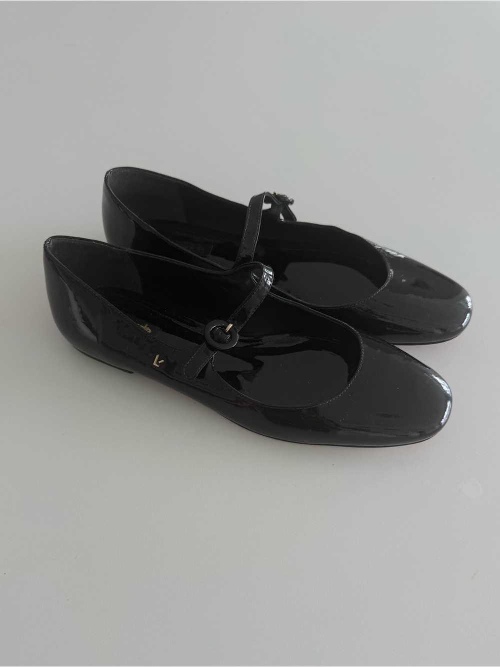 Larroudé Blair Ballet Flats Mary Jane – Black Patent – Size 10 - Picture 5 of 10